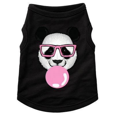 Cool Panda Face Eating Gum And Makes A Bubble  Doggie Tank