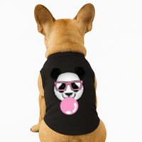Cool Panda Face Eating Gum And Makes A Bubble  Doggie Tank