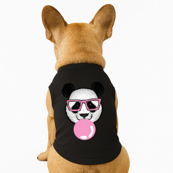 Cool Panda Face Eating Gum And Makes A Bubble  Doggie Tank