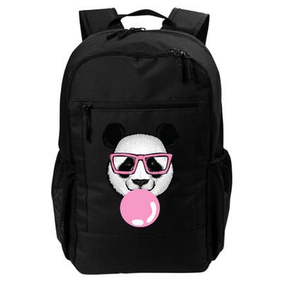 Cool Panda Face Eating Gum And Makes A Bubble  Backpack