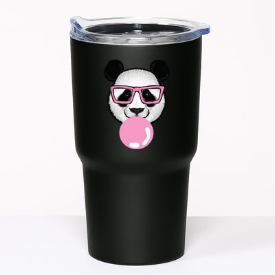 Cool Panda Face Eating Gum And Makes A Bubble  Tumbler
