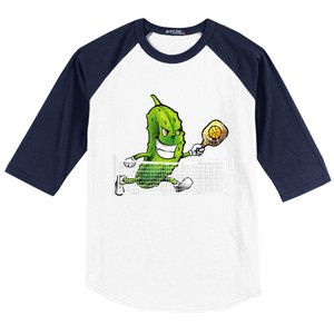 Cute Pickleball For Men Women Racket Sport Pickleball Lover Baseball Sleeve Shirt