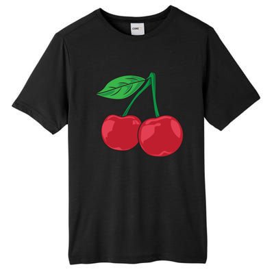 Cherry Pocket Fruit Lover Sweet Bomb Farmer Red Cherries Gift Tall Fusion ChromaSoft Performance T-Shirt