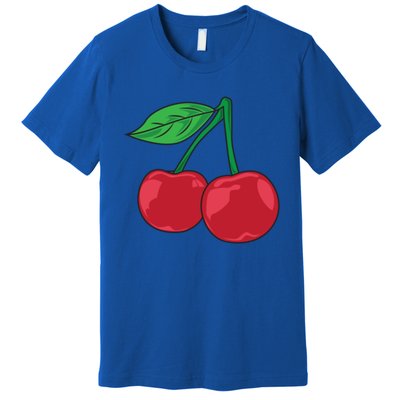 Cherry Pocket Fruit Lover Sweet Bomb Farmer Red Cherries Gift Premium T-Shirt