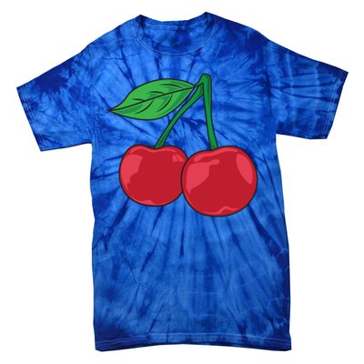 Cherry Pocket Fruit Lover Sweet Bomb Farmer Red Cherries Gift Tie-Dye T-Shirt