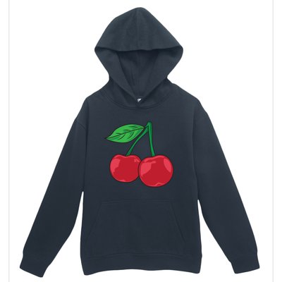 Cherry Pocket Fruit Lover Sweet Bomb Farmer Red Cherries Gift Urban Pullover Hoodie