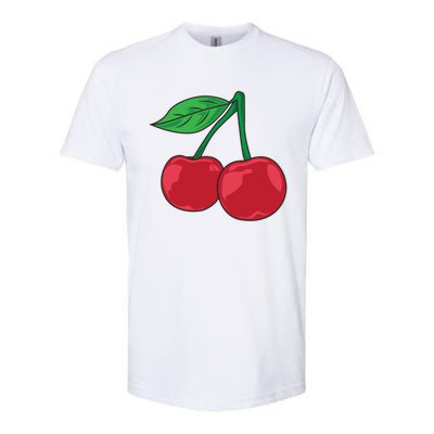 Cherry Pocket Fruit Lover Sweet Bomb Farmer Red Cherries Gift Softstyle CVC T-Shirt