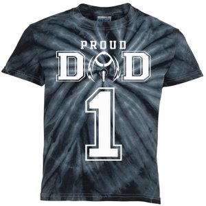 Custom Proud Football Dad Number 1 Personalized For Kids Tie-Dye T-Shirt