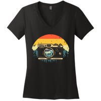 Cool Photography For Women Photographer Camera Lover Women's V-Neck T-Shirt