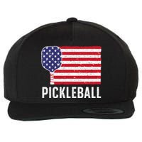 Cool Pickleball For Men Women Paddle Sport Pickleball Lover Wool Snapback Cap