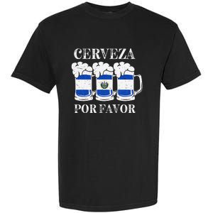 Cerveza Por Favor Salvadoran Beer Pupusas Tamales Party Garment-Dyed Heavyweight T-Shirt