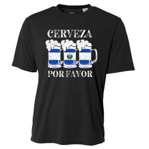 Cerveza Por Favor Salvadoran Beer Pupusas Tamales Party Cooling Performance Crew T-Shirt