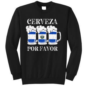 Cerveza Por Favor Salvadoran Beer Pupusas Tamales Party Sweatshirt