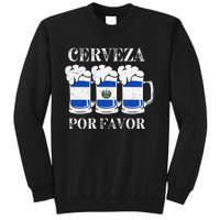 Cerveza Por Favor Salvadoran Beer Pupusas Tamales Party Sweatshirt