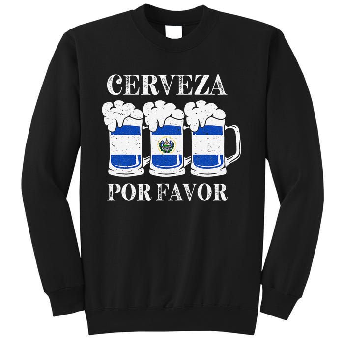 Cerveza Por Favor Salvadoran Beer Pupusas Tamales Party Sweatshirt