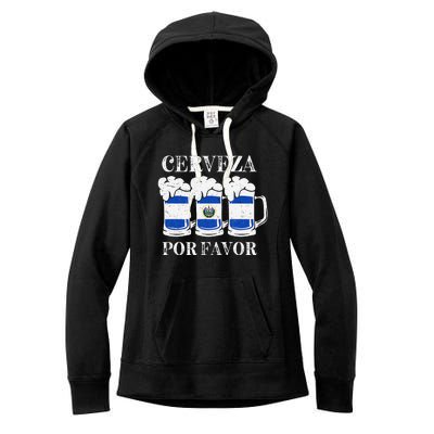 Cerveza Por Favor Salvadoran Beer Pupusas Tamales Party Women's Fleece Hoodie