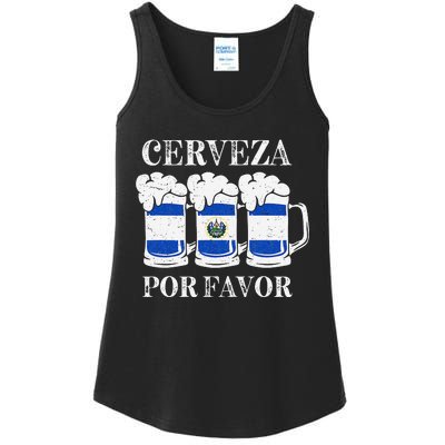 Cerveza Por Favor Salvadoran Beer Pupusas Tamales Party Ladies Essential Tank