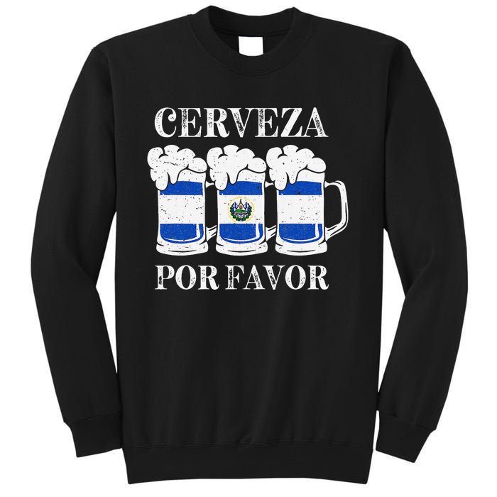 Cerveza Por Favor Salvadoran Beer Pupusas Tamales Party Tall Sweatshirt