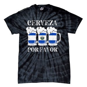 Cerveza Por Favor Salvadoran Beer Pupusas Tamales Party Tie-Dye T-Shirt