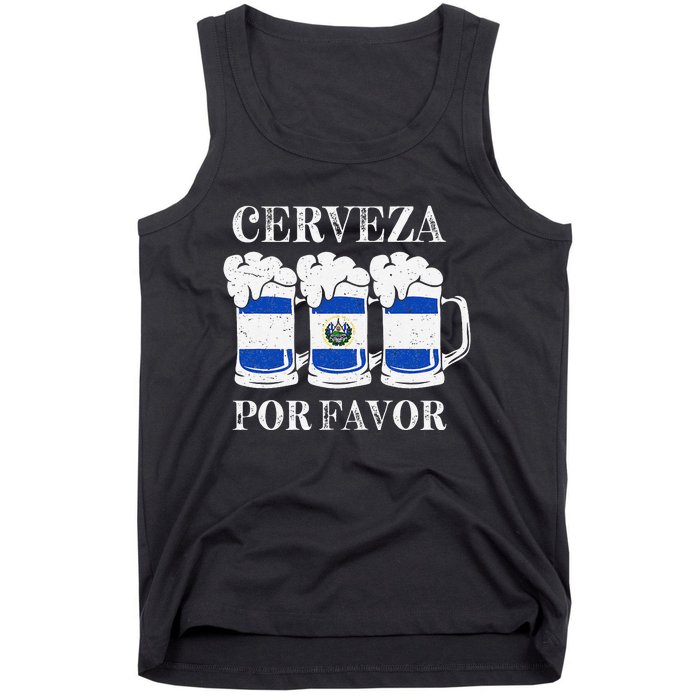 Cerveza Por Favor Salvadoran Beer Pupusas Tamales Party Tank Top