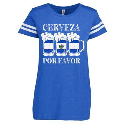 Cerveza Por Favor Salvadoran Beer Pupusas Tamales Party Enza Ladies Jersey Football T-Shirt