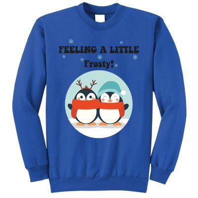 Christmas Penguin Frosty Funny Gift Tall Sweatshirt