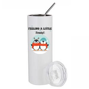 Christmas Penguin Frosty Funny Gift Stainless Steel Tumbler