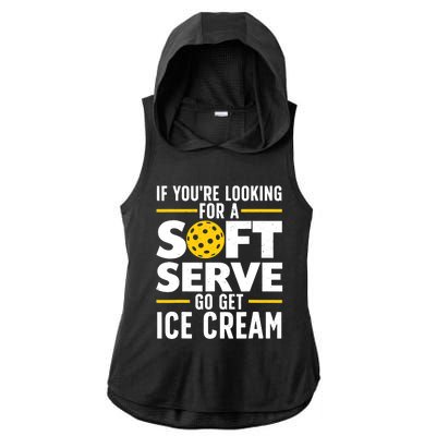 Cool Pickleball For Wo Pickle Ball Player Soft Serve Ladies PosiCharge Tri-Blend Wicking Draft Hoodie Tank