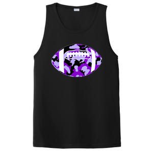 Cool Purple Football Camo Purple Camouflage Football PosiCharge Competitor Tank