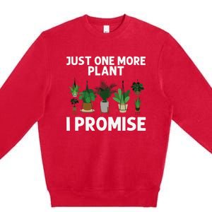 Cool Plant For  Pot Gardener Plant Lover Gardening Premium Crewneck Sweatshirt