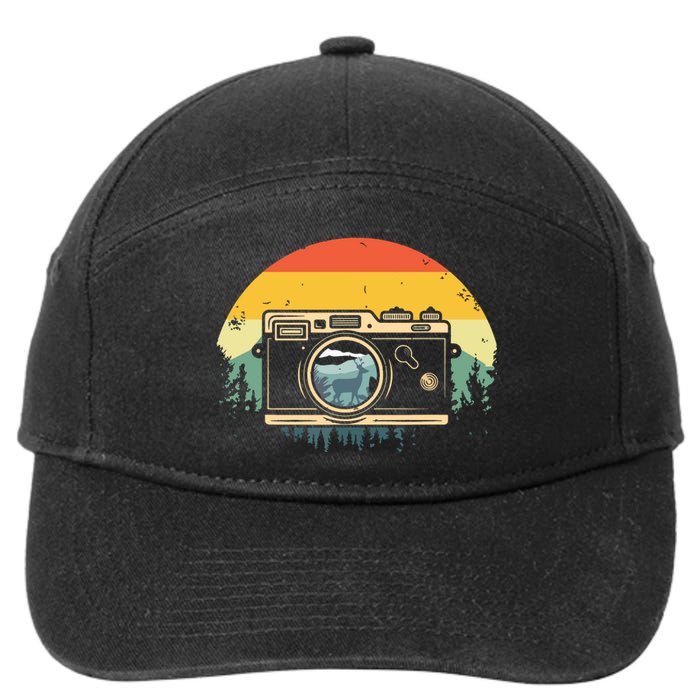 Cool Photography For Men Women Photographer Camera Lover 7-Panel Snapback Hat