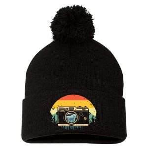 Cool Photography For Men Women Photographer Camera Lover Pom Pom 12in Knit Beanie