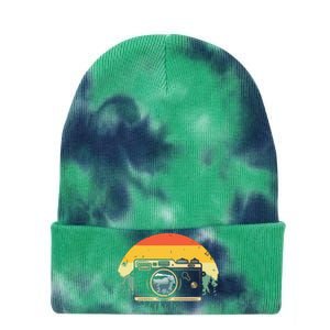 Cool Photography For Men Women Photographer Camera Lover Tie Dye 12in Knit Beanie