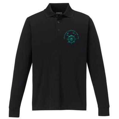 Cruising Partners For Life Husband And Wife Gift Performance Long Sleeve Polo