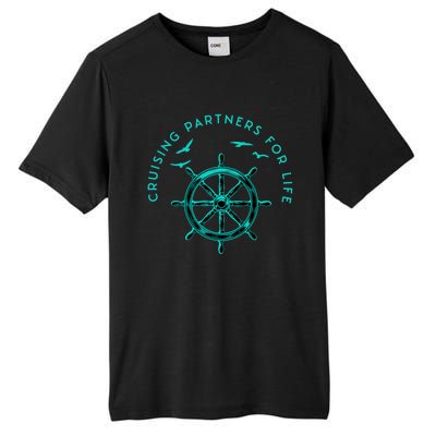 Cruising Partners For Life Husband And Wife Gift Tall Fusion ChromaSoft Performance T-Shirt