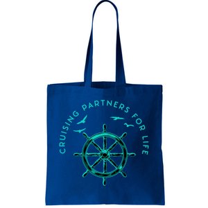 Cruising Partners For Life Husband And Wife Gift Tote Bag