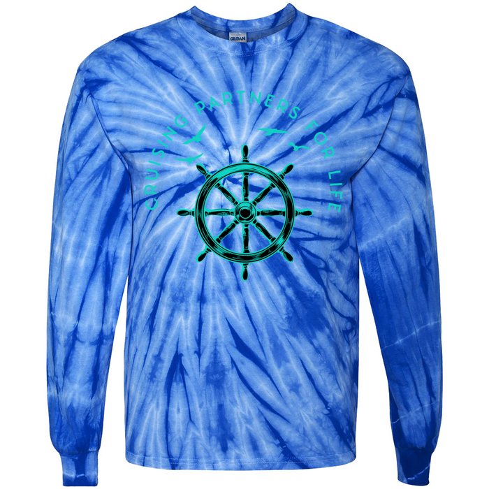 Cruising Partners For Life Husband And Wife Gift Tie-Dye Long Sleeve Shirt