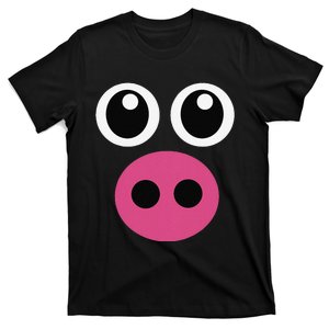 Cute Pig Face Pin.K Diy Barnyard Animal Halloween T-Shirt