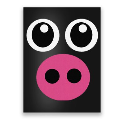 Cute Pig Face Pin.K Diy Barnyard Animal Halloween Poster