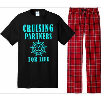 Cruising Partners For Life Wife Husband Couples Sailor Gift Pajama Set