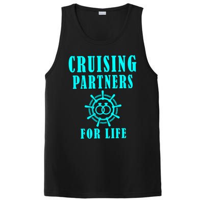 Cruising Partners For Life Wife Husband Couples Sailor Gift PosiCharge Competitor Tank