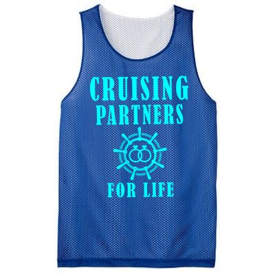 Cruising Partners For Life Wife Husband Couples Sailor Gift Mesh Reversible Basketball Jersey Tank