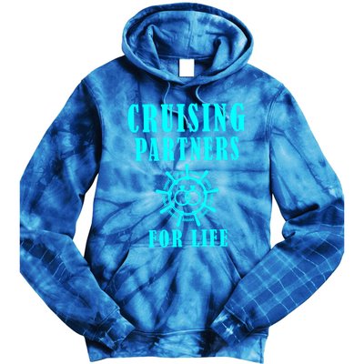 Cruising Partners For Life Wife Husband Couples Sailor Gift Tie Dye Hoodie