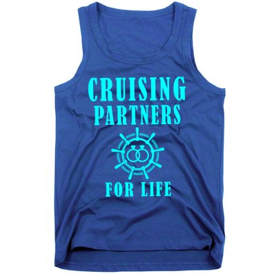 Cruising Partners For Life Wife Husband Couples Sailor Gift Tank Top