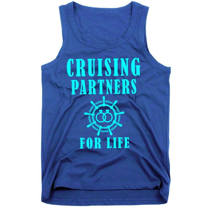 Cruising Partners For Life Wife Husband Couples Sailor Gift Tank Top