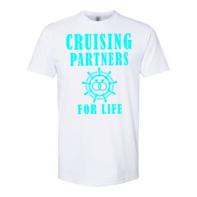 Cruising Partners For Life Wife Husband Couples Sailor Gift Softstyle® CVC T-Shirt