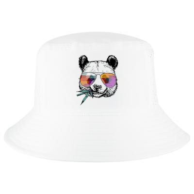 Cool Panda Funny Panda Bear In Sunglasses Cool Comfort Performance Bucket Hat