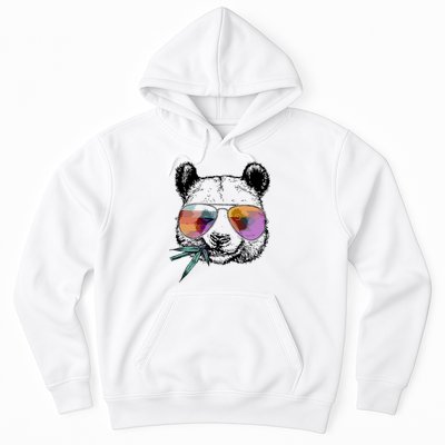 Cool Panda Funny Panda Bear In Sunglasses Hoodie