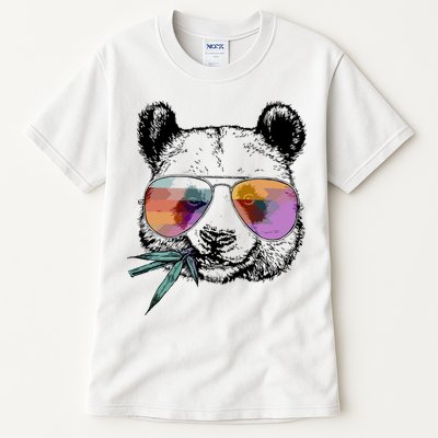 Cool Panda Funny Panda Bear In Sunglasses Tall T-Shirt