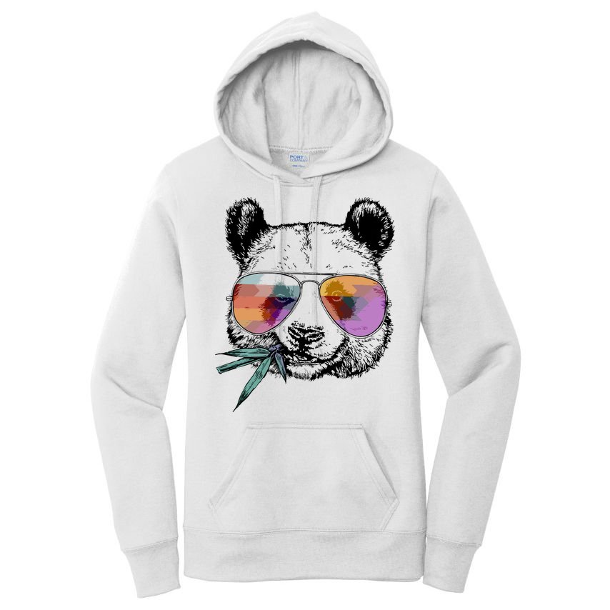 Cool Panda Funny Panda Bear In Sunglasses Women's Pullover Hoodie